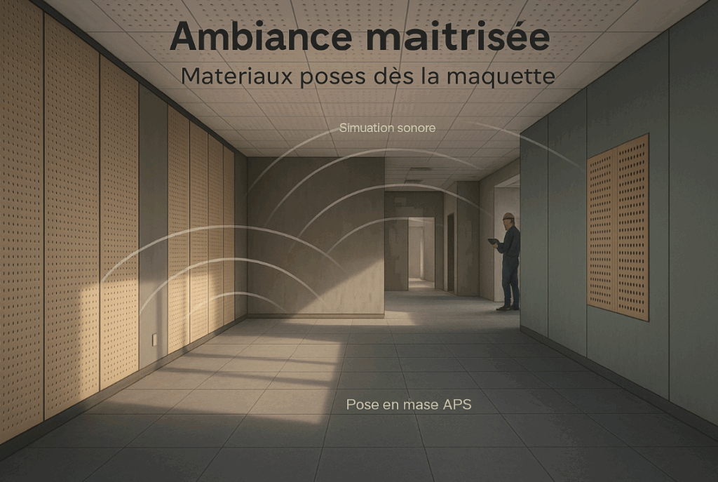 Integration des solutions acoustiques des la phase de conception