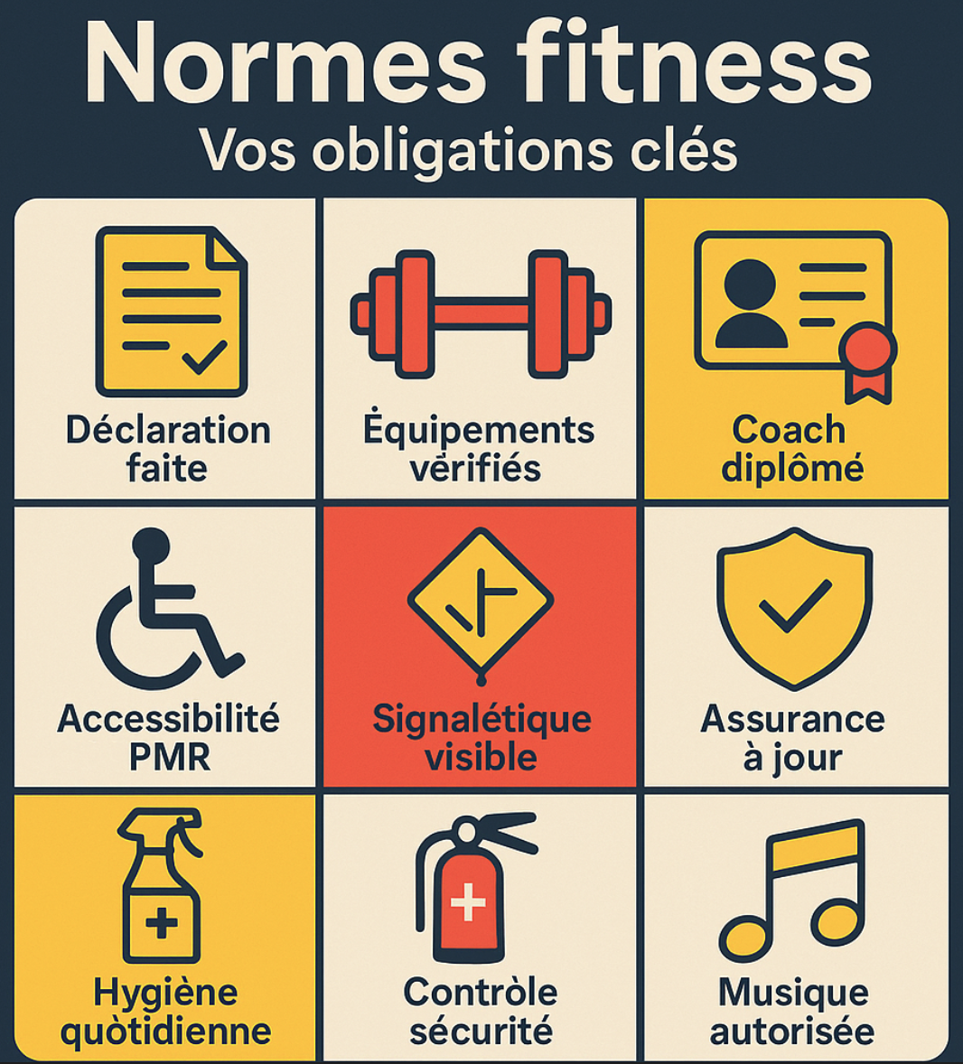 normes salle de sport