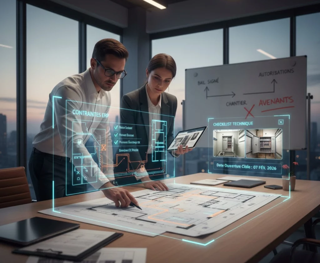 les Pre?requis et pre?paration, une image montrant la collecte d'informations et l'analyse des contraintes, avec une touche nume?rique pour moderniser.