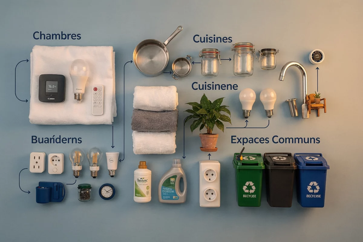 Auditer énergie, eau, déchets : voir clair par zone et par service — Illustration — solutions écologiques — Maitre d