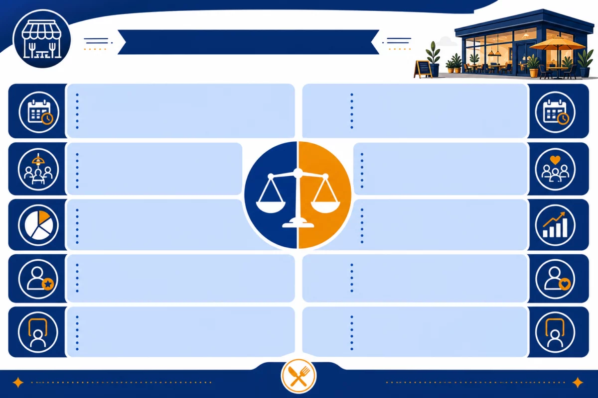 concept restaurant : Identifier votre clientèle et les moments qui font votre chiffre : Infographie, Maitre...