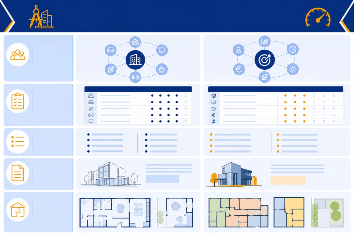 conception architecturale : Programmer usages, surfaces et performances pour arbitrer vite : Infographie, Maitre...