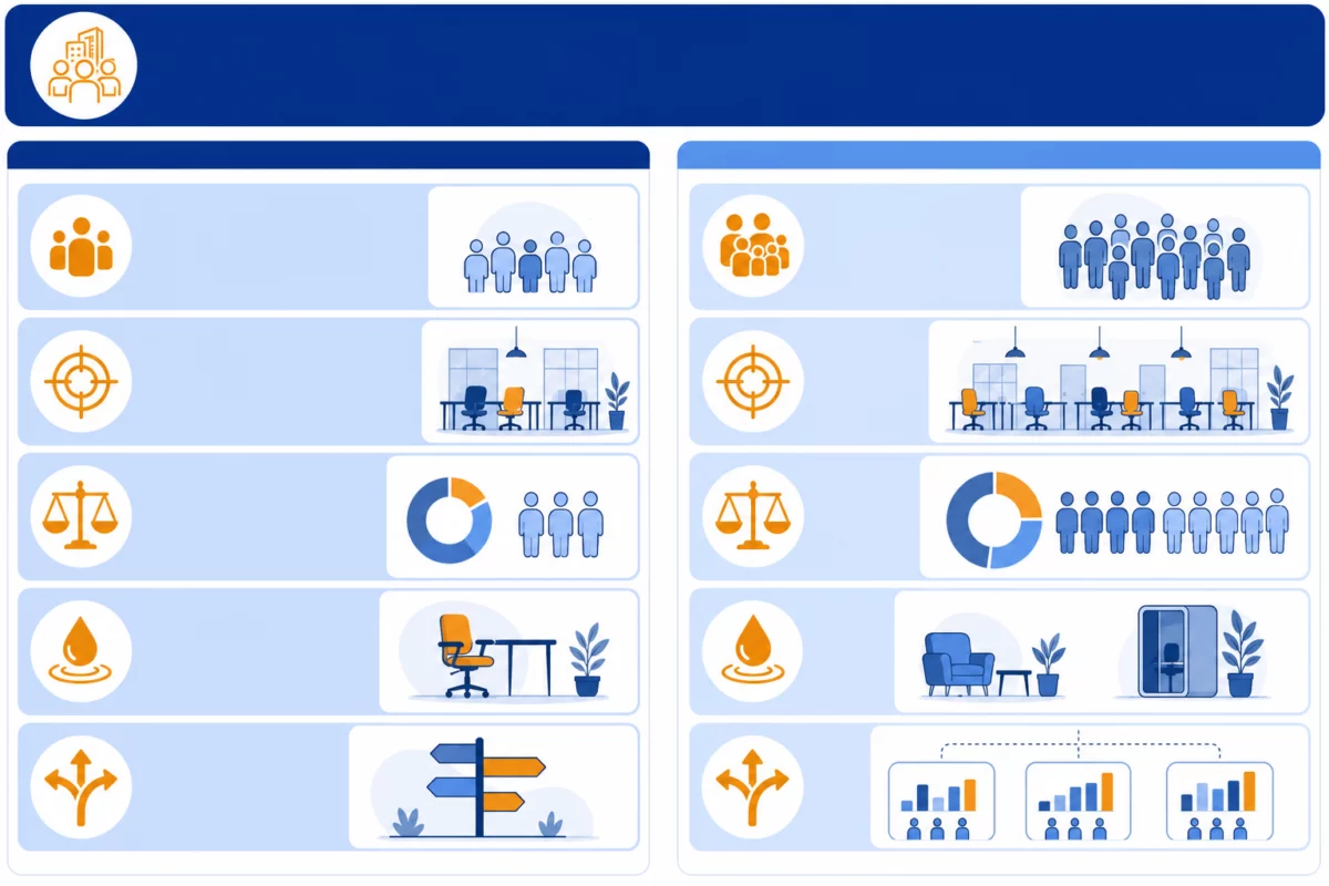 Dimensionner le partage des postes sans créer de frustr flexibilité bureau : Dimensionner le partage des postes sans créer de frustration : Infographie, Maitre d'oeuvre...